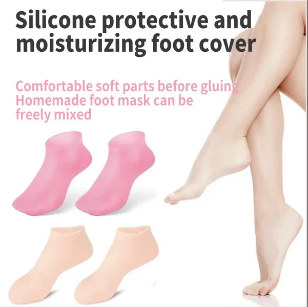 EXFOLIATING SILICONE PROTECTIVE SOCKS BEACH - 1 PAIR