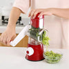 MULTIFUNCTIONAL ROTATING CHEESE GRATER VEGETABLE SLICER 3 INTERCHANGEABLE BLADES EASY CLEAN