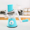 MULTIFUNCTIONAL ROTATING CHEESE GRATER VEGETABLE SLICER 3 INTERCHANGEABLE BLADES EASY CLEAN