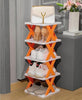 SHOE RACK MULTI LAYER SHOES STORAGE ORGANIZER SPACE -SAVING SHELF DOOR