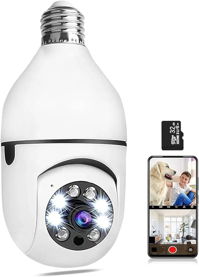 WIRELESS LIGHT BULB CAMERA 360 DEGREE FULL HD 1080P