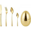 24 PCS STAINLESS STEEL CREATIVE EGG SHAPED CUTLERY SET