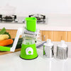 MULTIFUNCTIONAL ROTATING CHEESE GRATER VEGETABLE SLICER 3 INTERCHANGEABLE BLADES EASY CLEAN