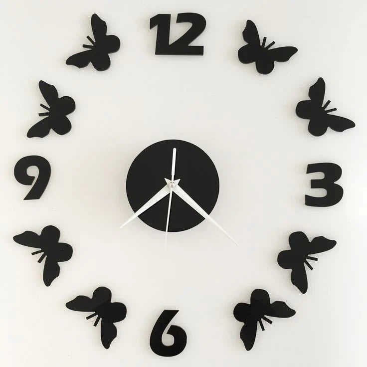 CLOCK ACRYLIC WALL DECORATION