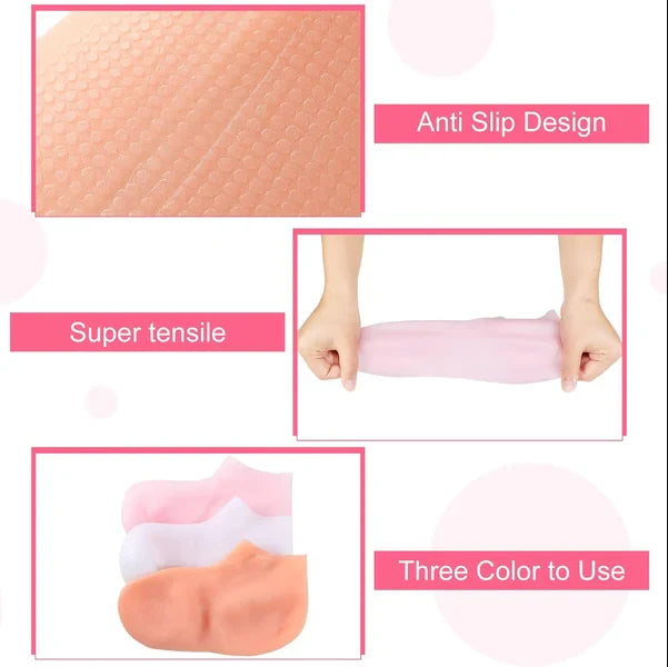 EXFOLIATING SILICONE PROTECTIVE SOCKS BEACH - 1 PAIR