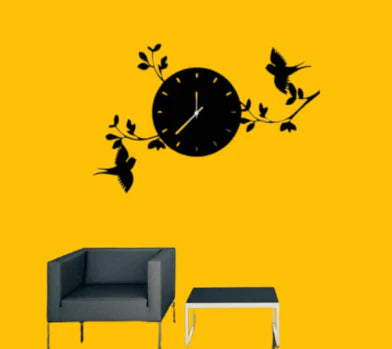 BIRDS ON BRANCHES DIY 3D WALL CLOCK (M)