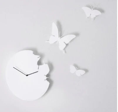 BUTTERFLIES ACRYLIC WALL CLOCK(SMALL)