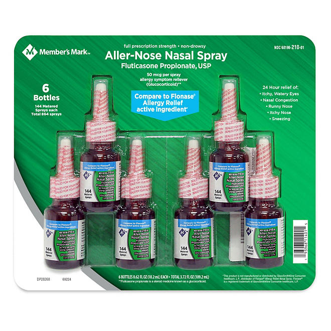 FLUTICASONE NASAL SPRAY 6-PACK