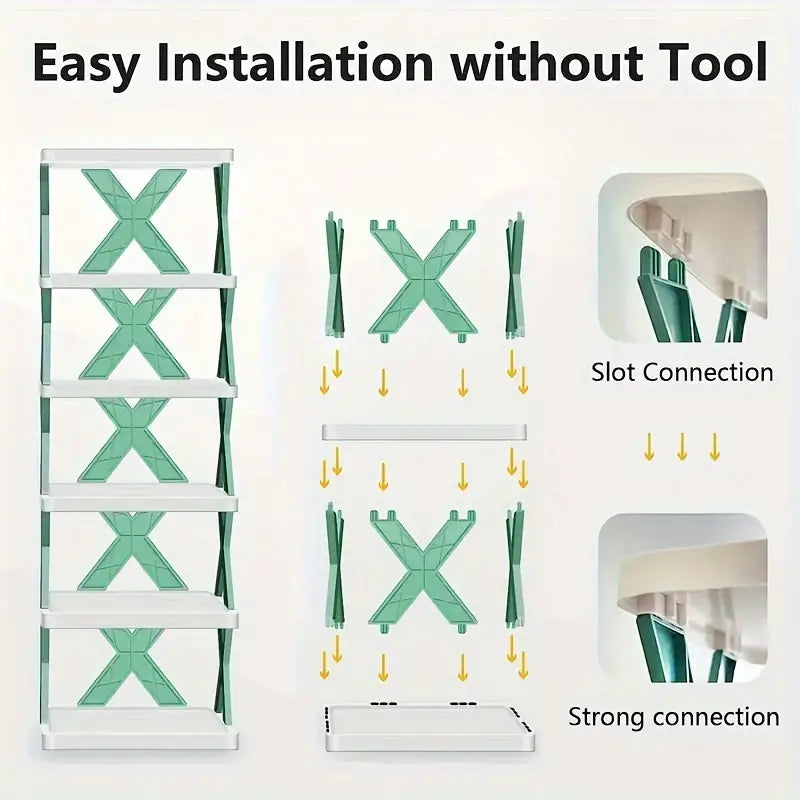 1PC SMALL SPACE MULTI-LAYER SHOE RACK