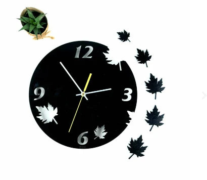 MAPPLE LEAVES 3D WALL CLOCK M (18×18)